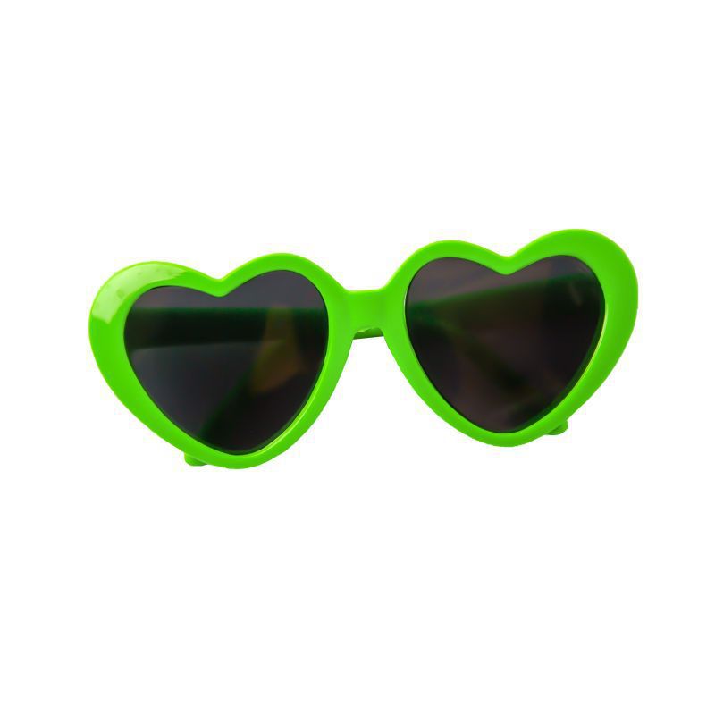 Creative Love Pet Dog Cat Creative Sunglasses Sun Glasses with Accessories Photo 8*7.5*3cm Green