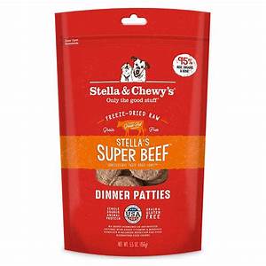 Freeze Dried Super Beef Patties Dog Food by Stella & Chewy's 25 oz