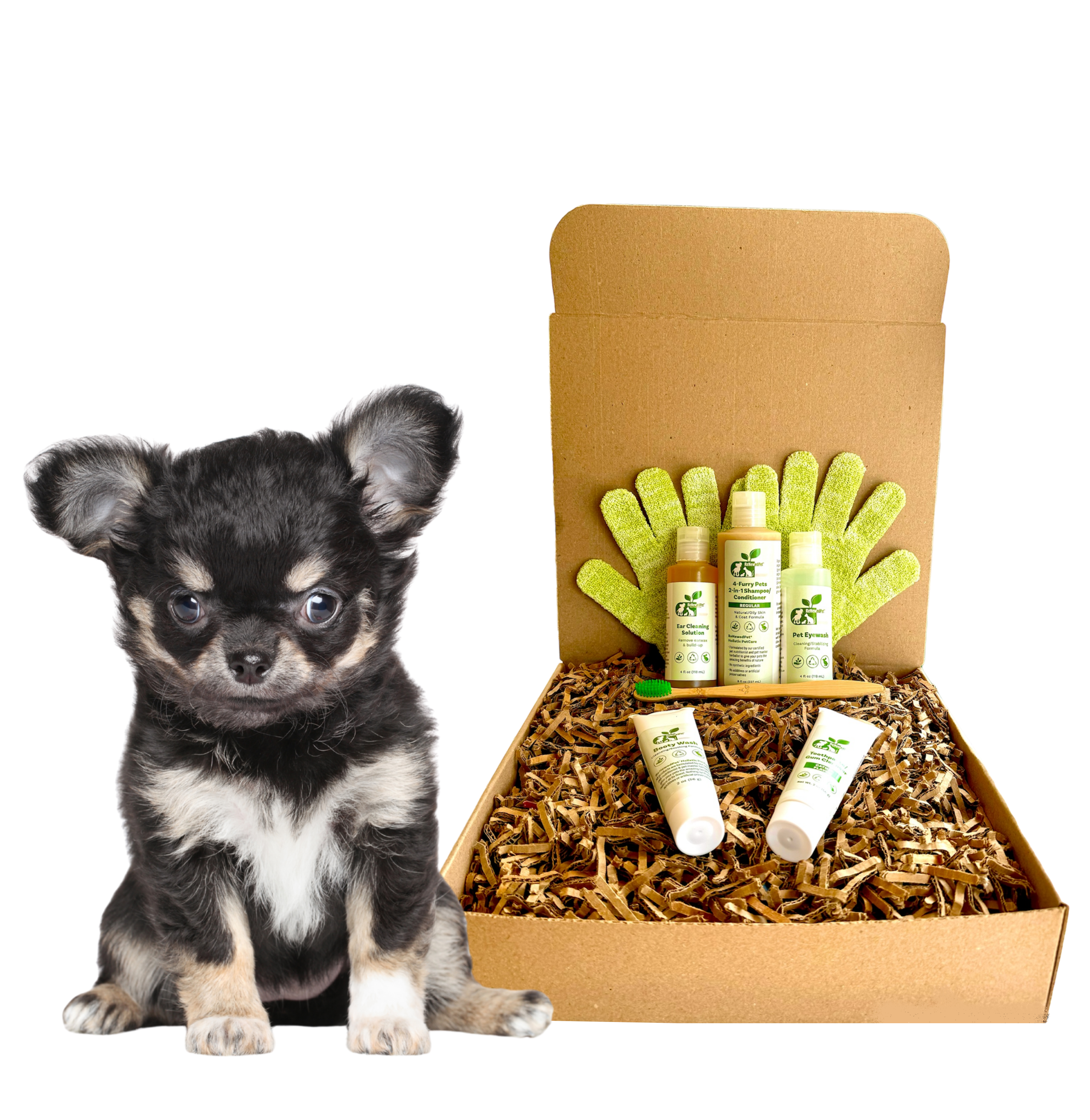 4-FURRY DOGS *SENSITIVE GROOMING KIT oz.)