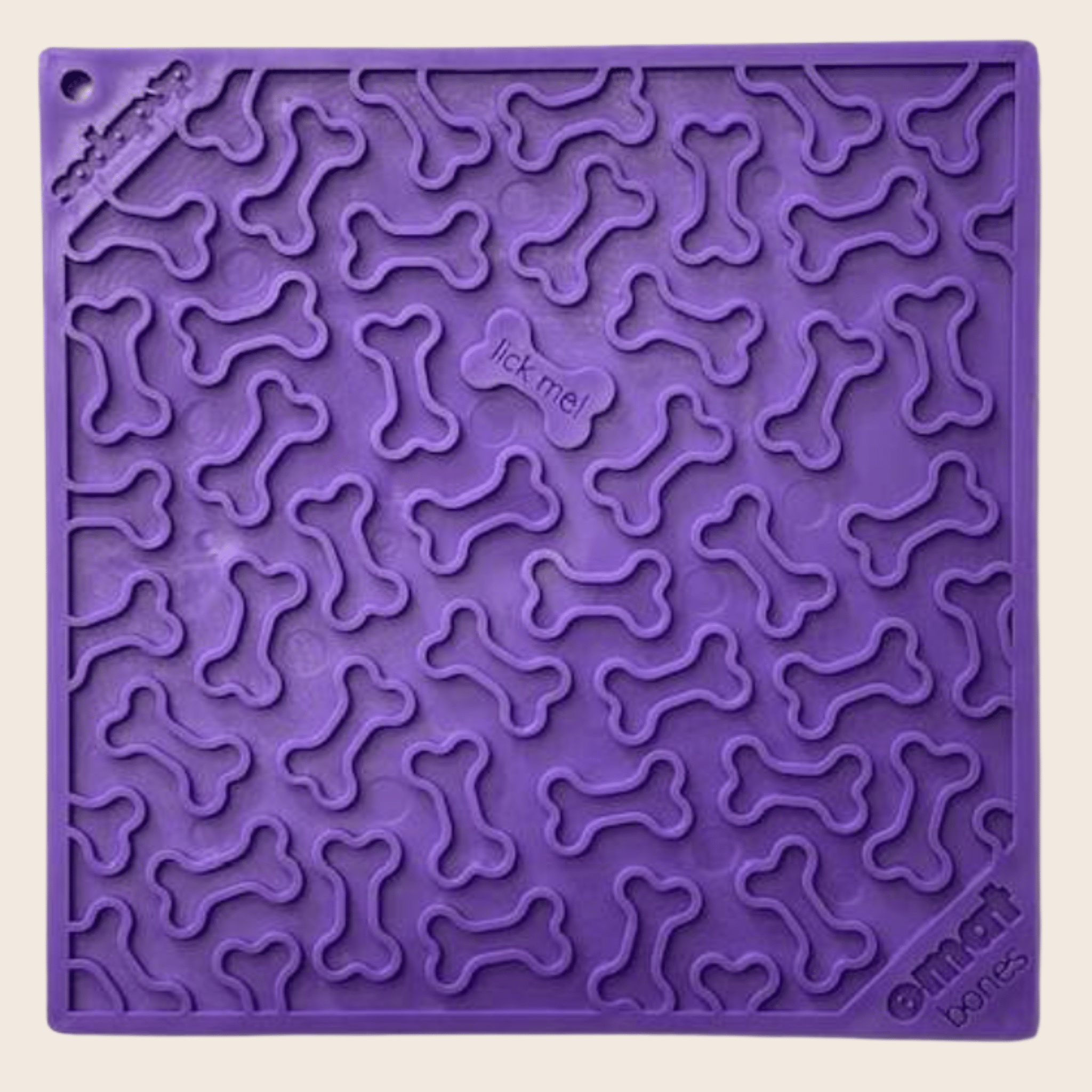 Dog Lick Mats Purple Dog Bone