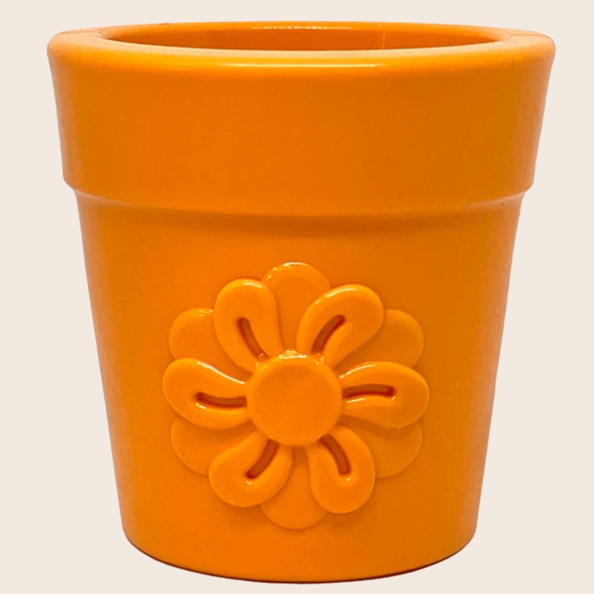 Dog Treat Dispensers Orange Flower Pot