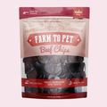 Beef Chips Dog Treats | Single-Ingredient Healthy Treats for Dogs Value 12oz
