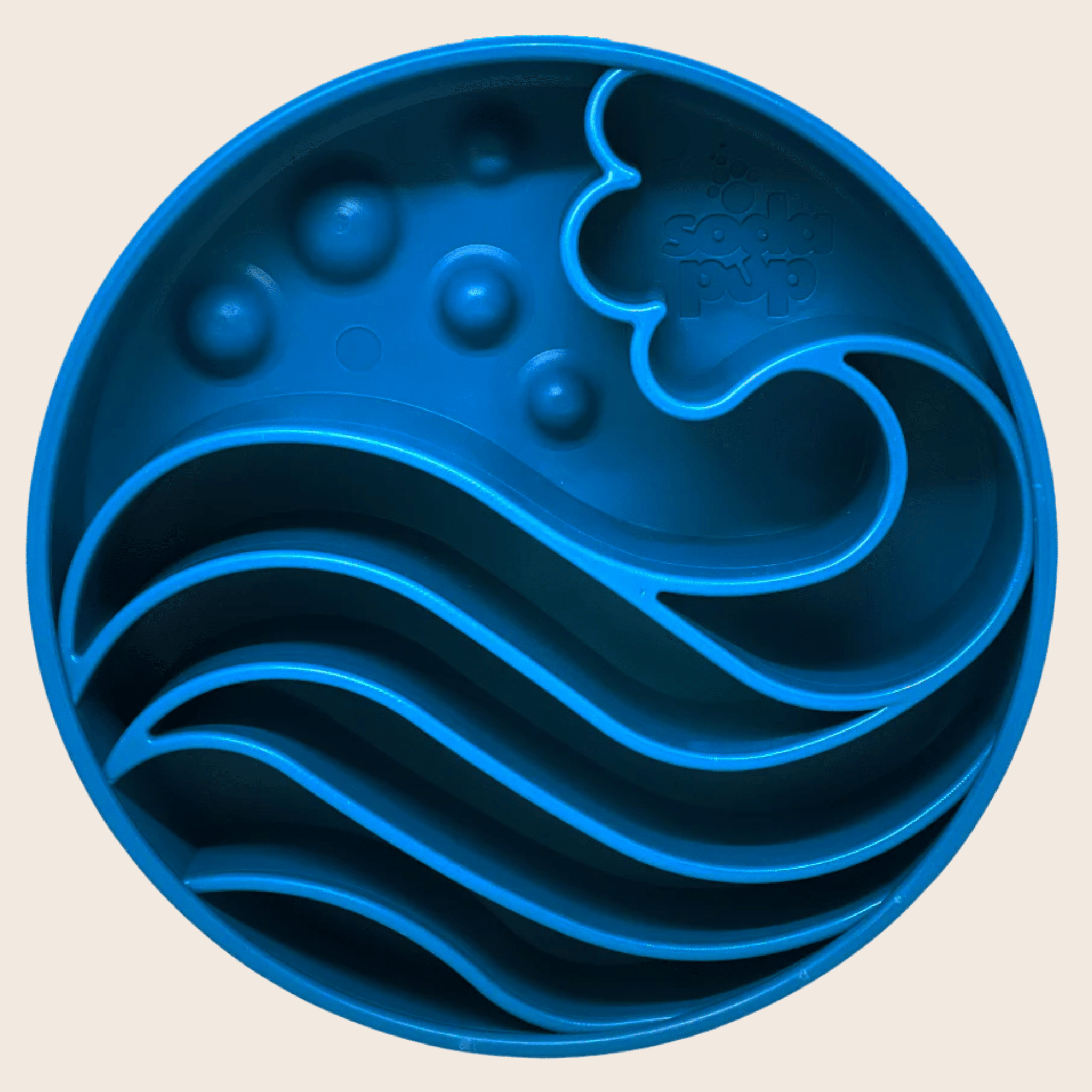 Slow Feeder Dog Bowls Blue Wave