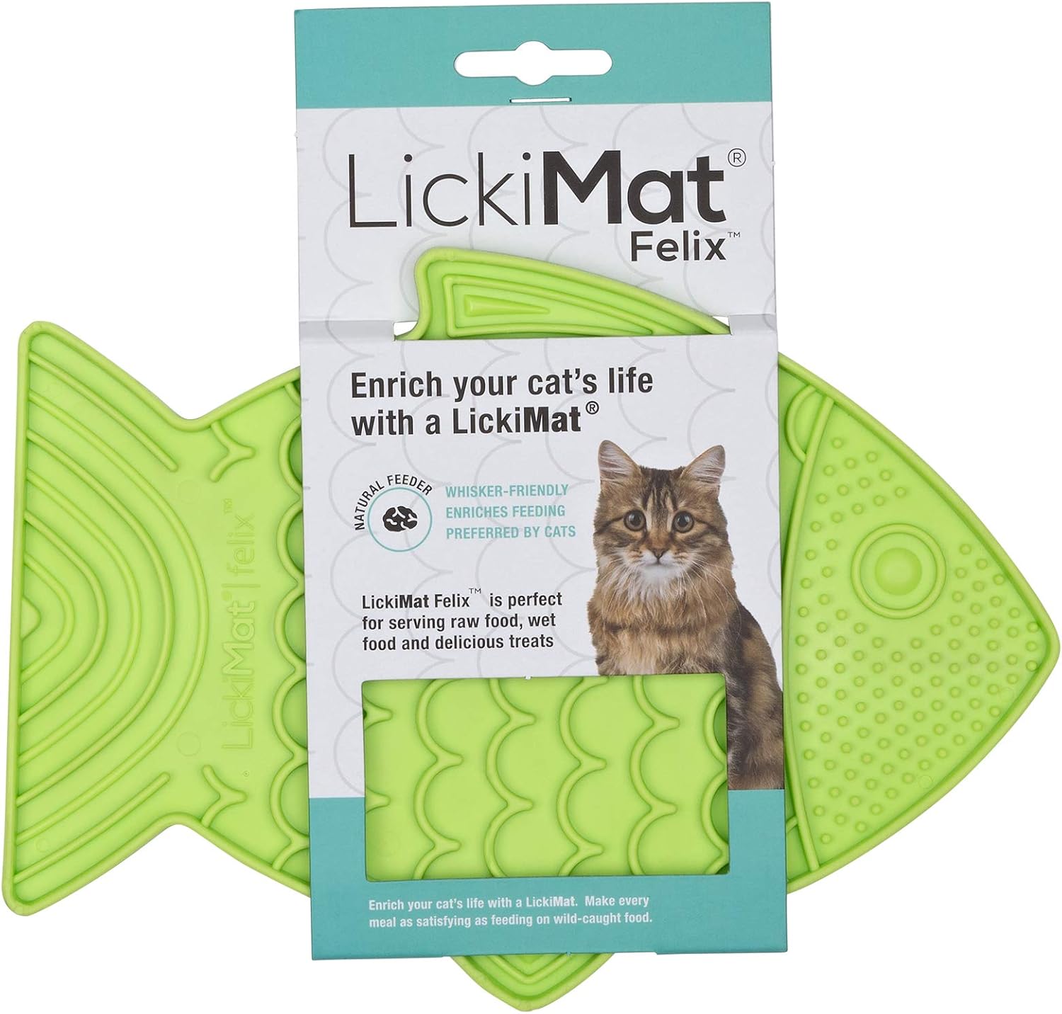 LickiMat for Cats Green - Felix (Kitten and Cats)