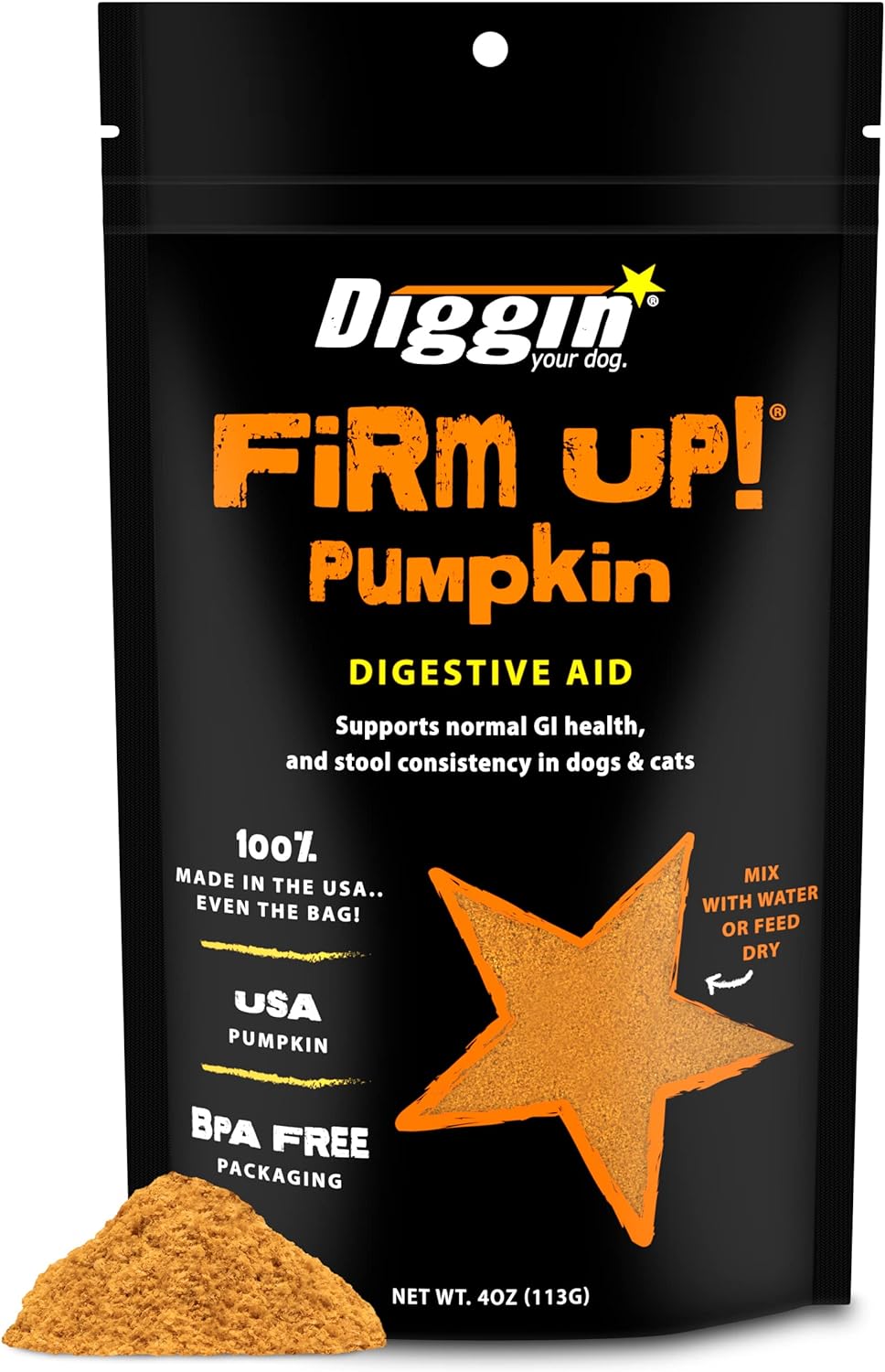 Diggin your Dog FIRM UP! Pumpkin 16oz