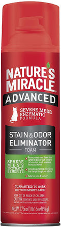 Nature's Miracle Advanced Stain and Odor Eliminator Foam Aerosol Sprays for Cats