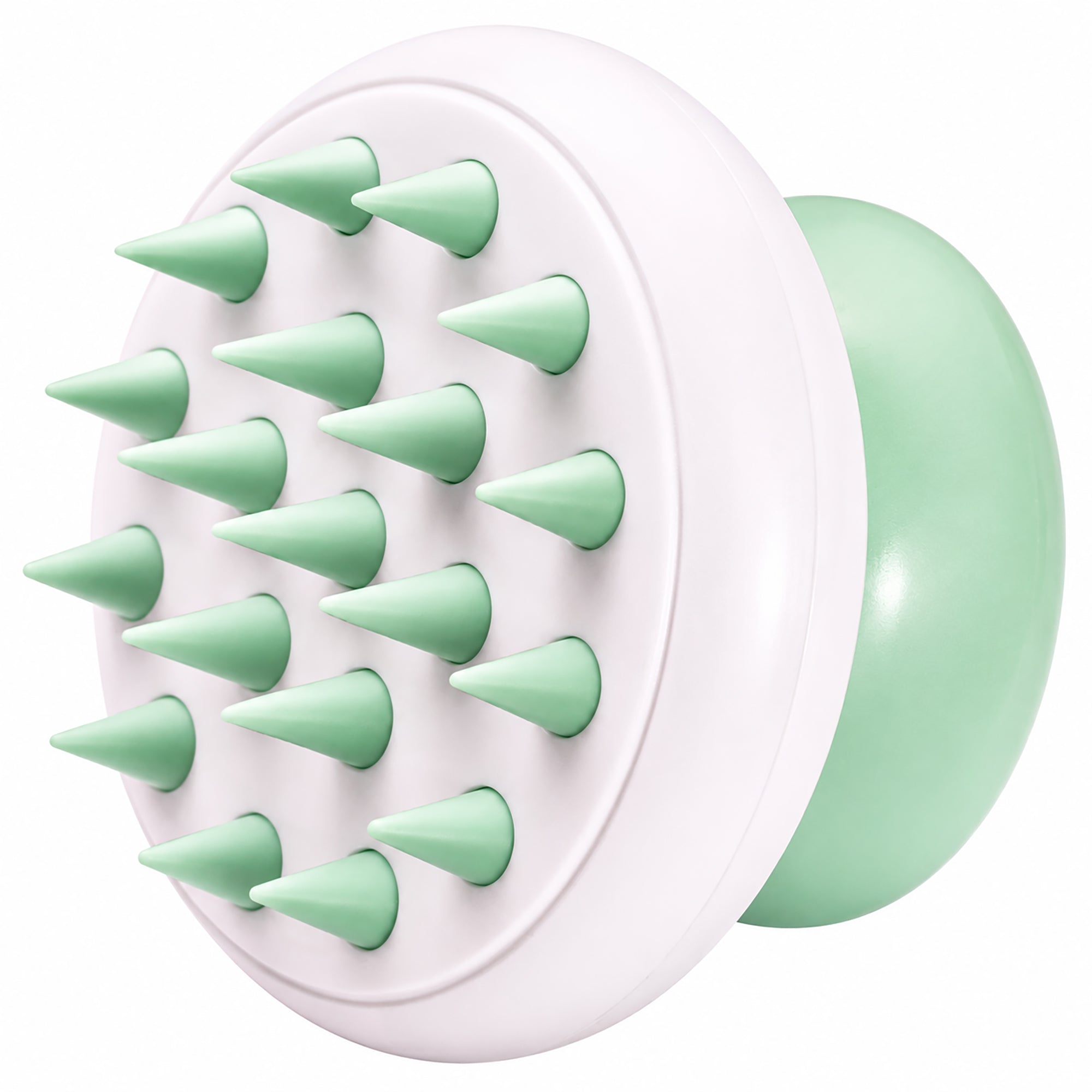 Pet Life ® 'Scwubba' Handheld Bathing Brushing and Massaging Soft Flexible Grooming Pet Comb Green