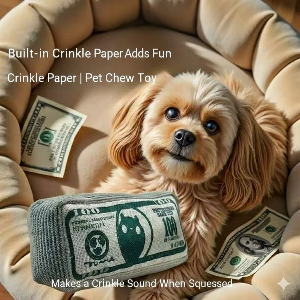 Pet toy U.S dollar squeaky