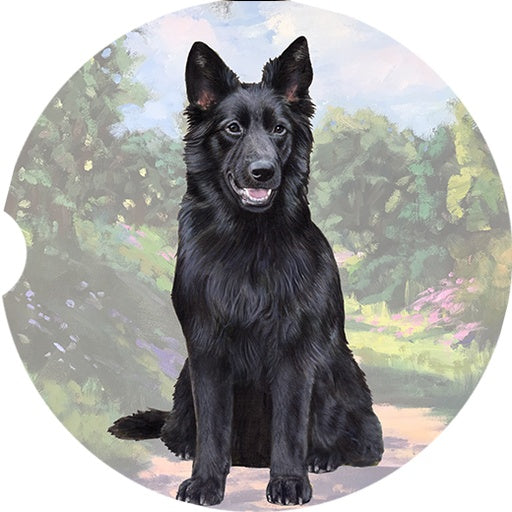 German Shepherd (Black) Car Coaster