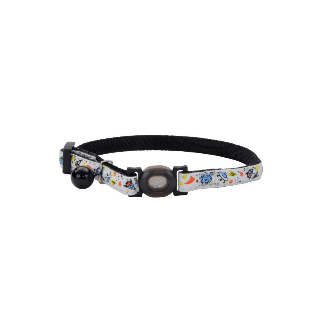 Safe Cat Glow in the Dark Adjustable Breakaway Collar Black Galaxy