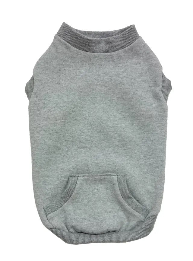Outdoor Dog Sweatshirt, Gray Large