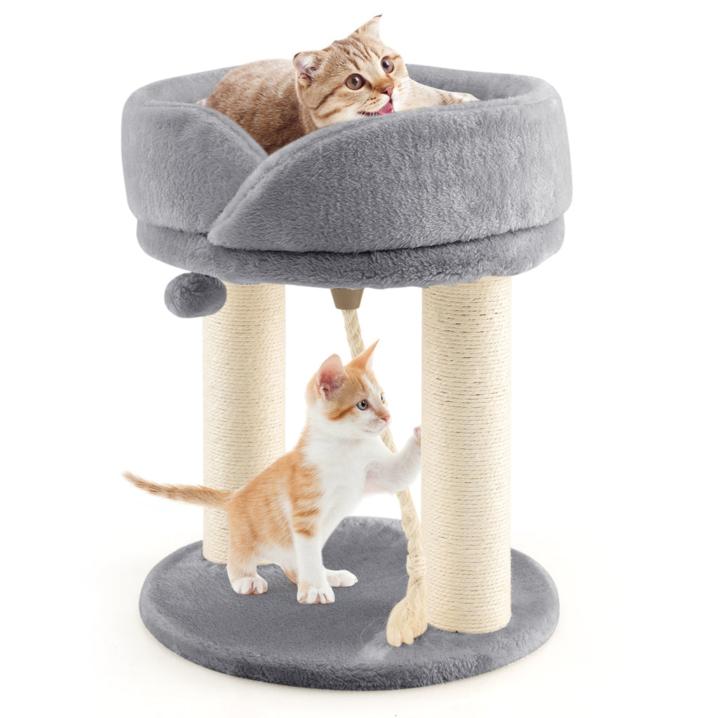 Cat Climbing Tree with Plush Perchs and Scratching Post