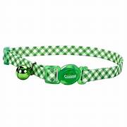 Coastal Patterned Breakaway Cat Collars Green Check