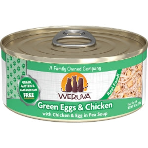 Green Eggs & Chicken Canned Wet Cat Food by Weruva 5.5 oz