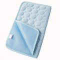 Dog Cool Pad Cushion Fabric Mat Light blue