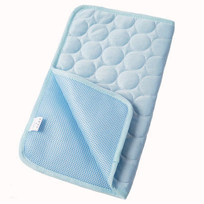 Dog Cool Pad Cushion Fabric Mat Light blue