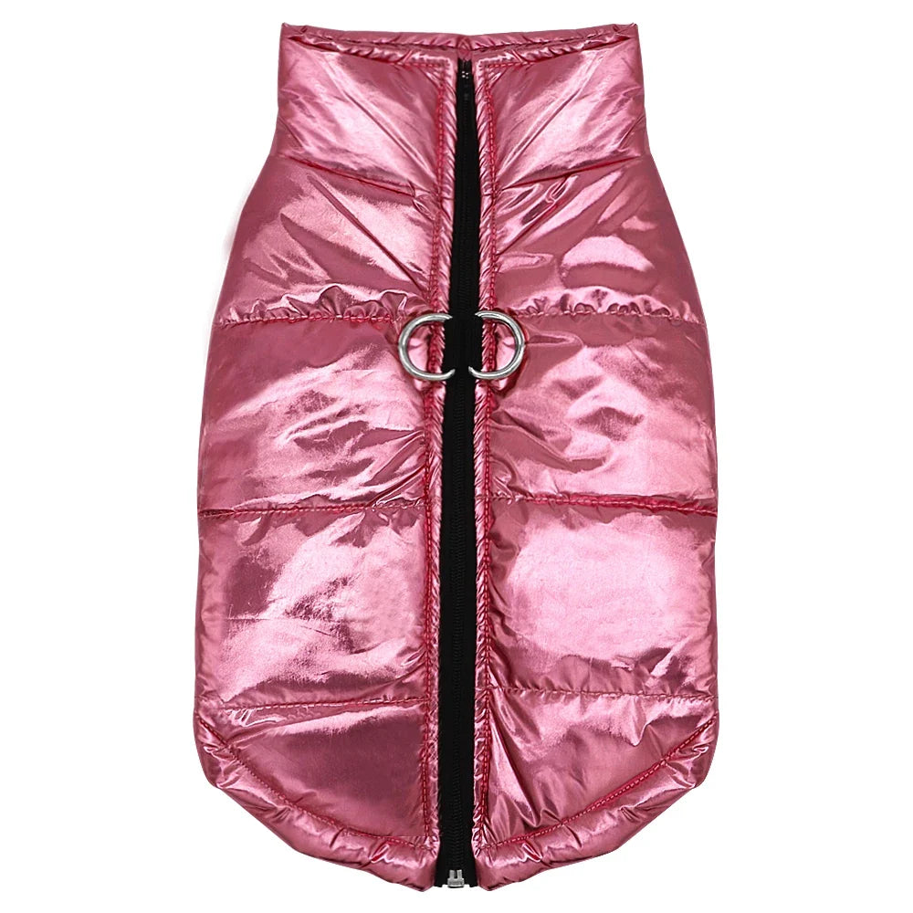 Clothes For Small Dogs Waterproof Dog Clothes Puppy Pet Jacket Winter Warm Vest Dog Coat Clothing For Chihuahua French Bulldog Pink