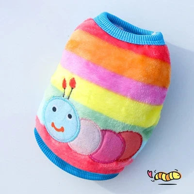 Cute Dog Clothes Winter Vest For Small Dogs Cats Warm Pets Sweater Soft Flannel Puppy Puffer Jacket Dog Accessories Supplies Xxs black