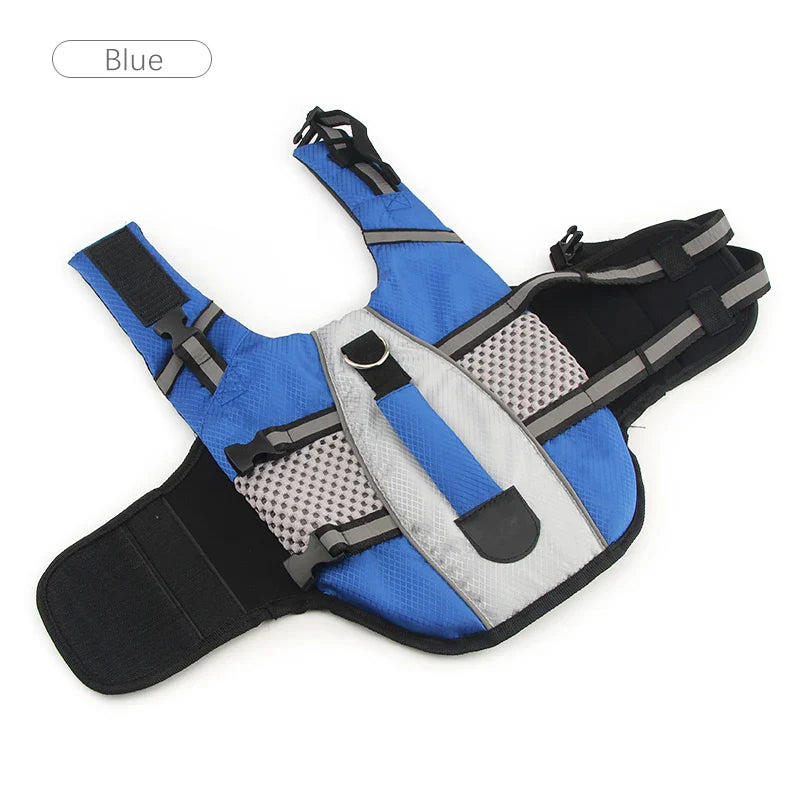 Pet Life Vest Jacket Comfortable Dog Swimsuit Blue