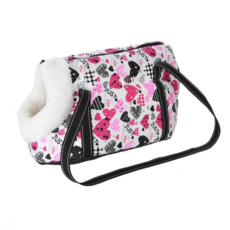 Soft Breathable Pet Carrier Backpack for Small Dogs & Cats — Sling Shoulder Bag, Sizes S & L (40×18×20 cm / 15.7×7.1×7.9 in; 50×23×28 cm / 19.7×9.1×11 in) with fur 2
