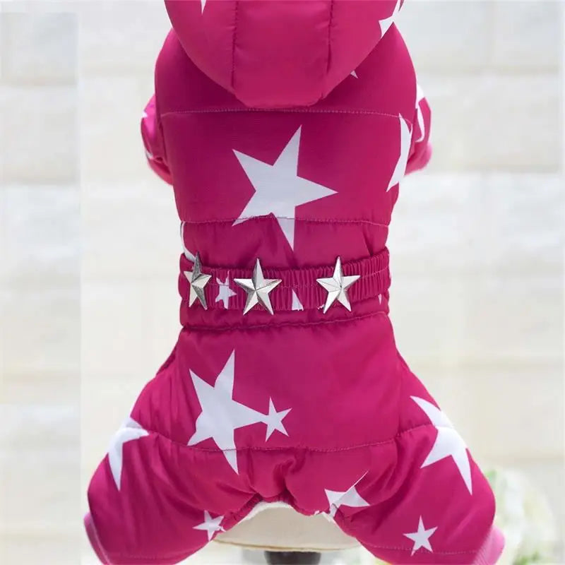 HOT Pet Dog Clothes Coat Winter Warm Outerwear Thicken Dog Costume Clothing Wadded Jacket Pet Cat Products Clothes For Dog Puppy rose