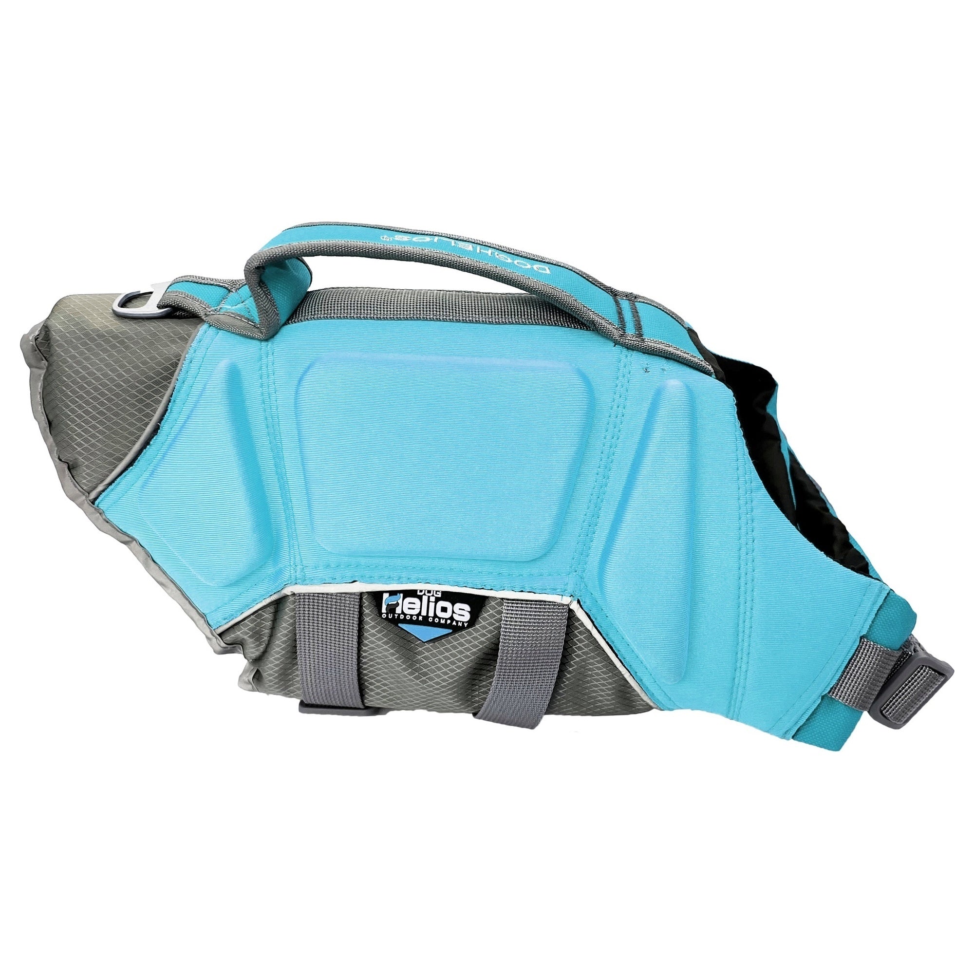 Dog Helios ® 'Tidal Guard' Multi-Point Strategically-Stitched Reflective Pet Dog Life Jacket Vest Light Blue