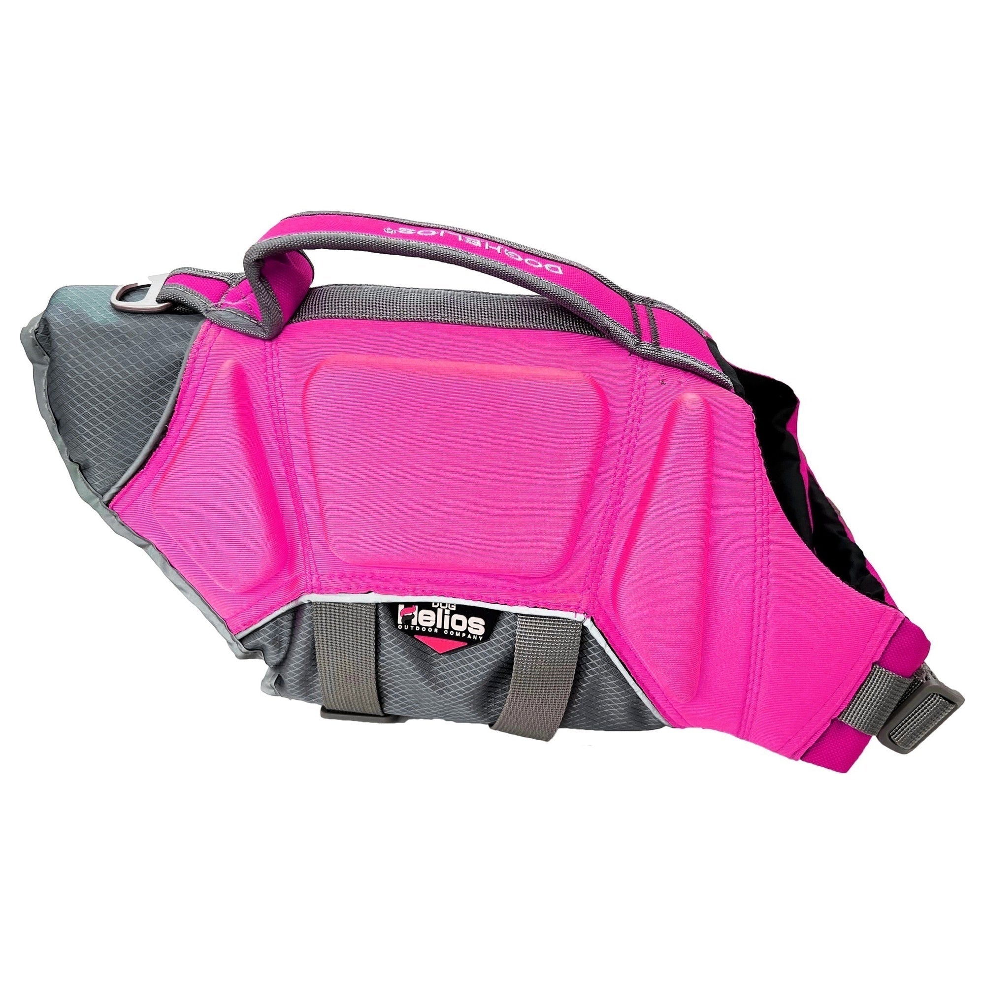Dog Helios ® 'Tidal Guard' Multi-Point Strategically-Stitched Reflective Pet Dog Life Jacket Vest Pink