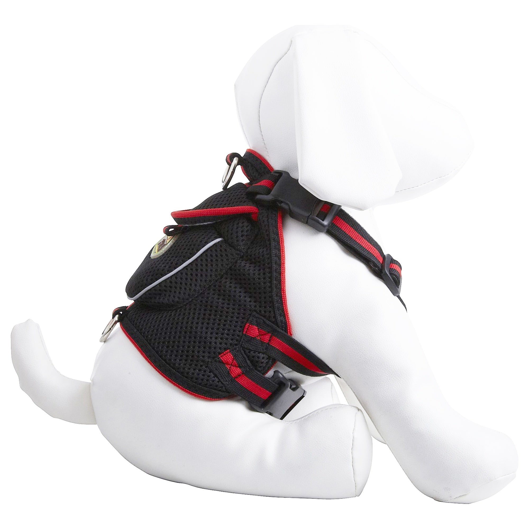 Pet Life ® 'Pocket Bark' Reflective Adjustable Fashion Pet Dog Harness w/ Hook-and-Loop Pouch and Dual Harness Rings