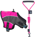 Touchdog ® 'Reflective-Max' 2-in-1 Performance Dog Harness and Leash Pink, Charcoal Grey