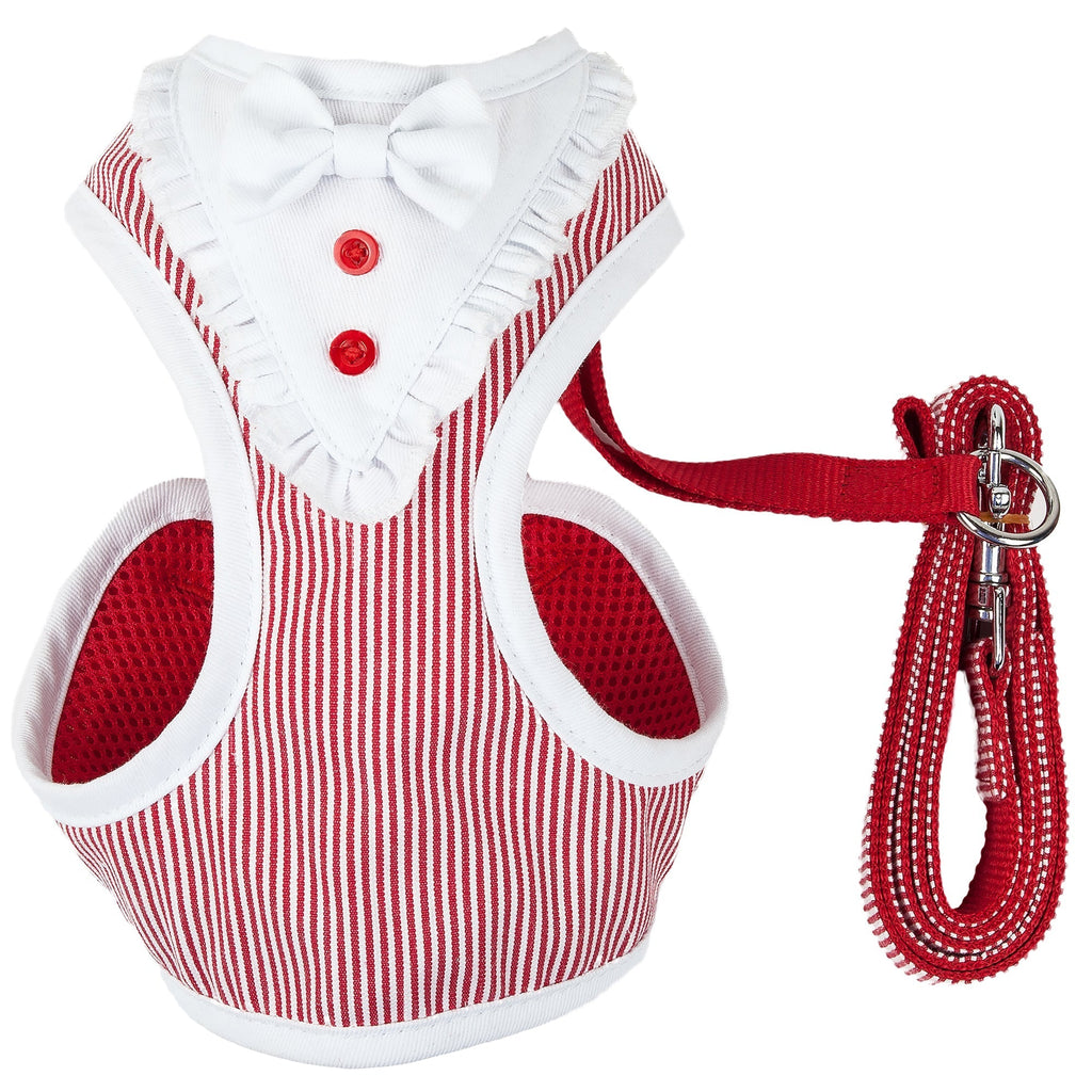 Pet Life ® Luxe 'Spawling' 2-In-1 Adjustable Fashion Dog Harness and Leash Red