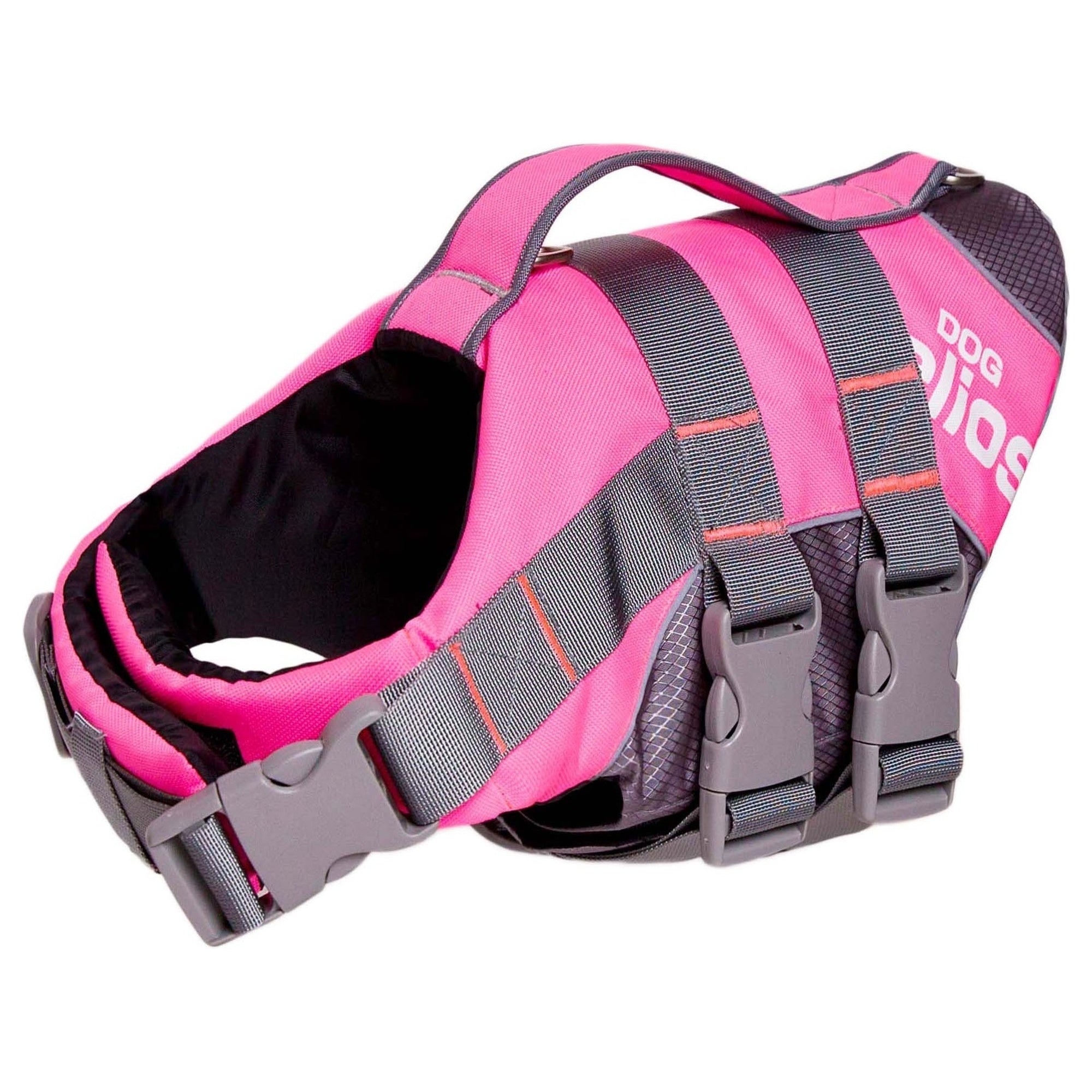 Dog Helios ® 'Splash-Explore' Reflective and Adjustable Floating Safety Dog Life Jacket Pink