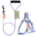 Touchdog ® 'Macaron' 2-in-1 Durable Nylon Dog Harness and Leash Purple