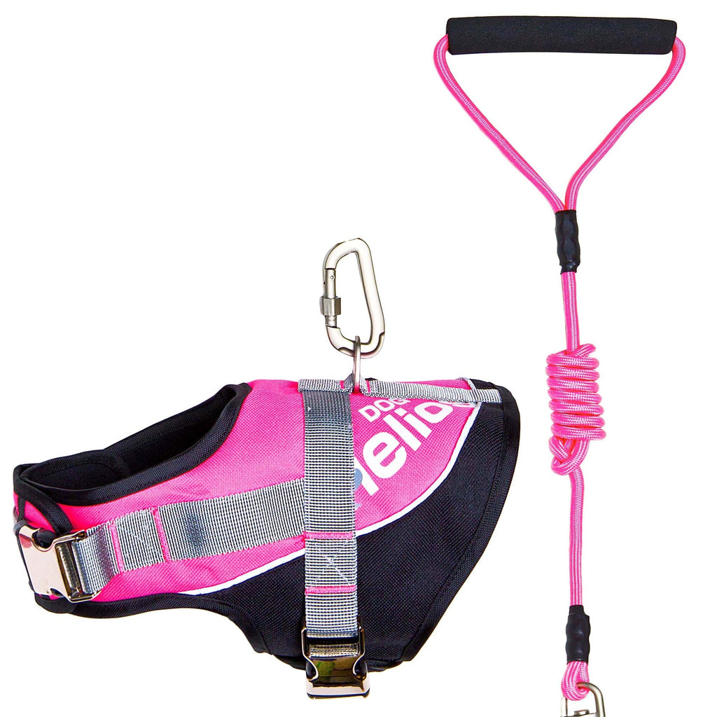 Dog Helios ® 'Bark-Mudder' 2-in-1 Reflective and Adjustable Sporty Dog Harness and Leash