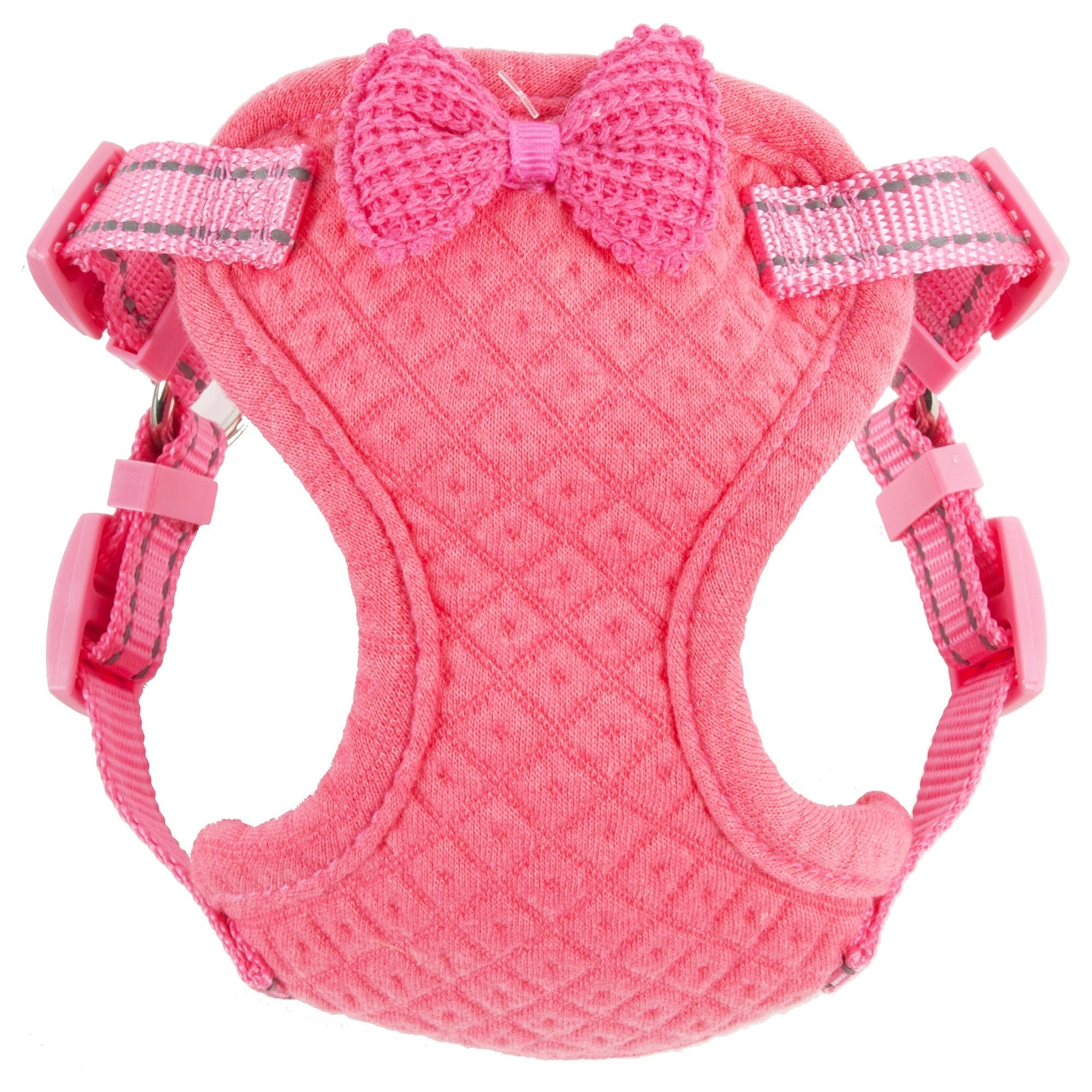 Pet Life ® 'Flam-Bowyant' Mesh Reversed and Adjustable Dog Harness Pink