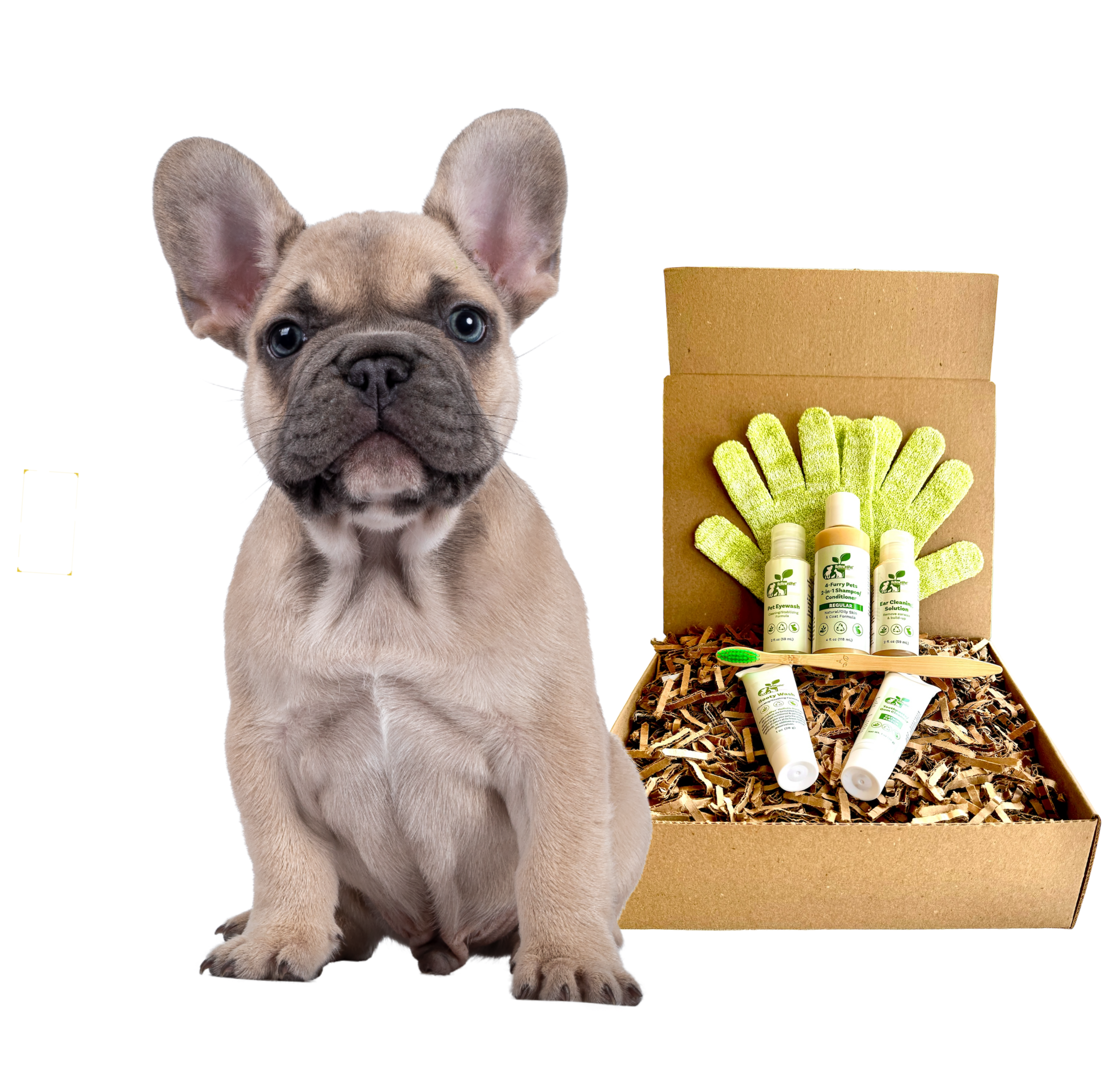 4-FURRY DOGS *REGULAR GROOMING KIT HALF SIZE ($7.26 oz.)