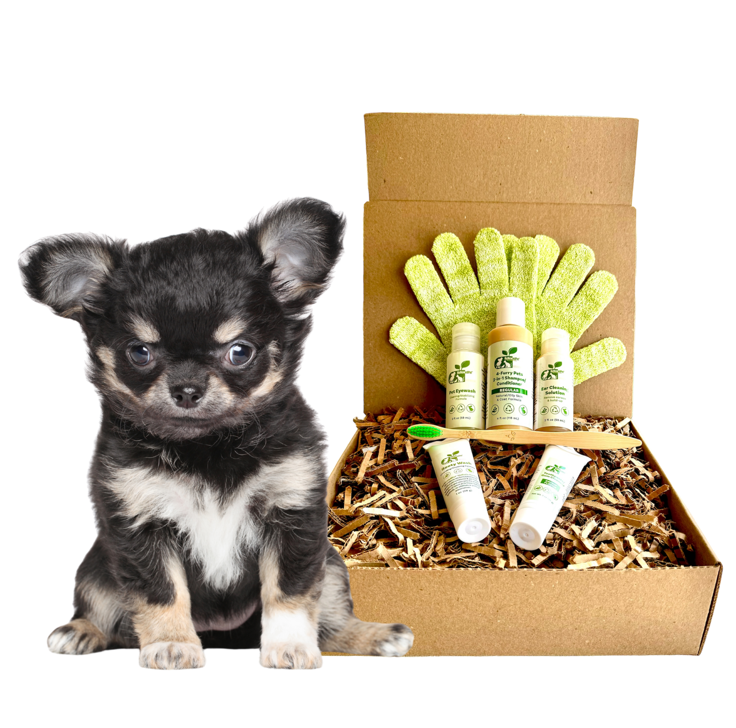 4-FURRY DOGS *SENSITIVE GROOMING KIT HALF SIZE ($7.26 oz.)