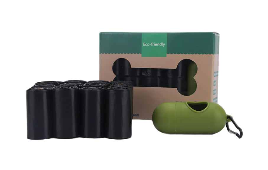 Biodegradable Eco-Friendly Pet Waste Bags Black 20 rolls