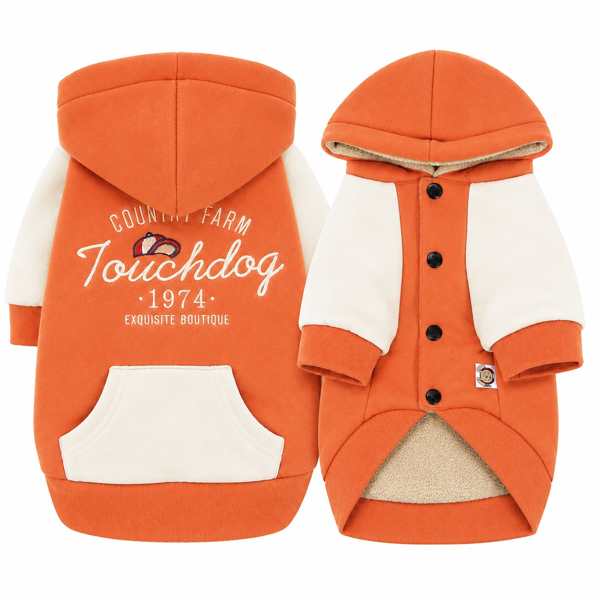 Touchdog 'Heritage' Soft-Cotton Fashion Dog Hoodie Sweater