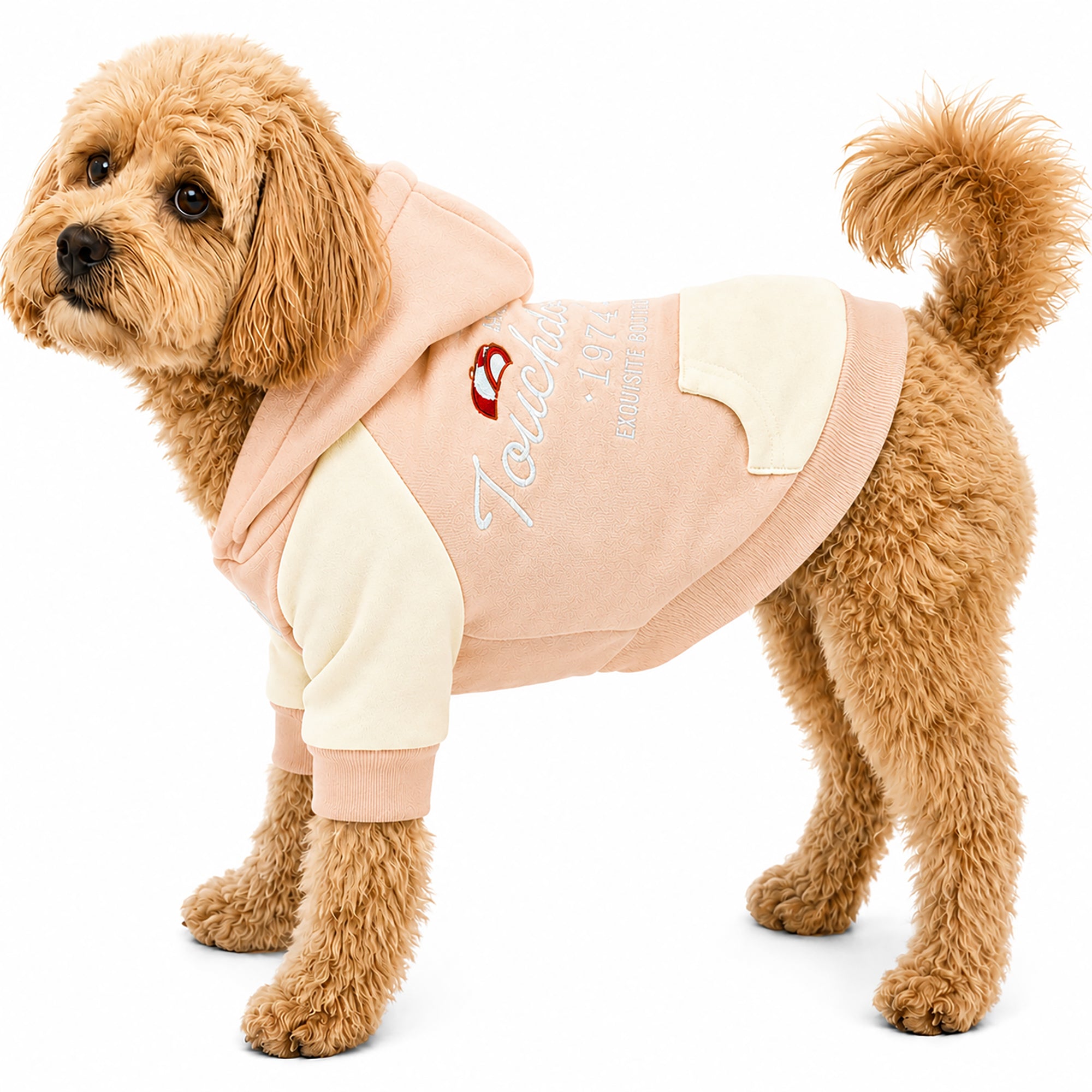 Touchdog 'Heritage' Soft-Cotton Fashion Dog Hoodie Sweater Pink