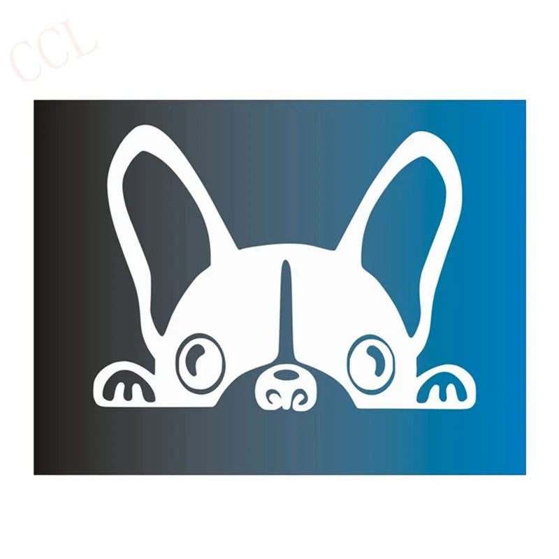French Bulldog Light Switch Sticker | Vinyl Wall Decal for Switch Plate S2143white 8cm x 5cm