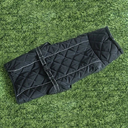 Pet Dog Clothes Big Large Dog Jacket Coat Winter Soft Warm Fleece Retriever Thickening Cotton Dog Clothes For Dog supplies Black