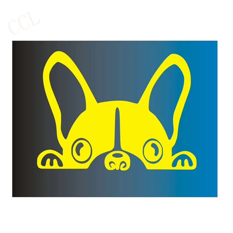 French Bulldog Light Switch Sticker | Vinyl Wall Decal for Switch Plate S2143yellow 8cm x 5cm
