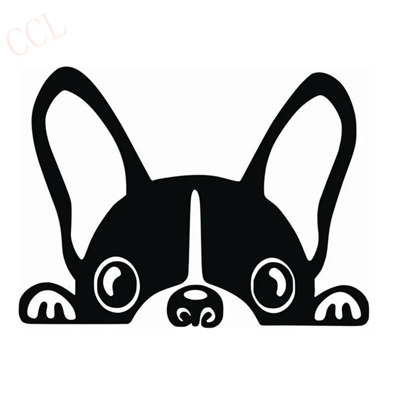 French Bulldog Light Switch Sticker | Vinyl Wall Decal for Switch Plate S2143black 8cm x 5cm