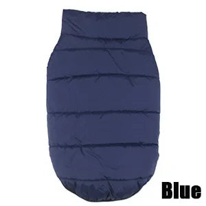 Winter Pet Coat Clothes for Dogs Winter Clothing Warm Dog Clothes for Small Dogs Christmas Big Dog Coat Winter Clothes Chihuahua Blue