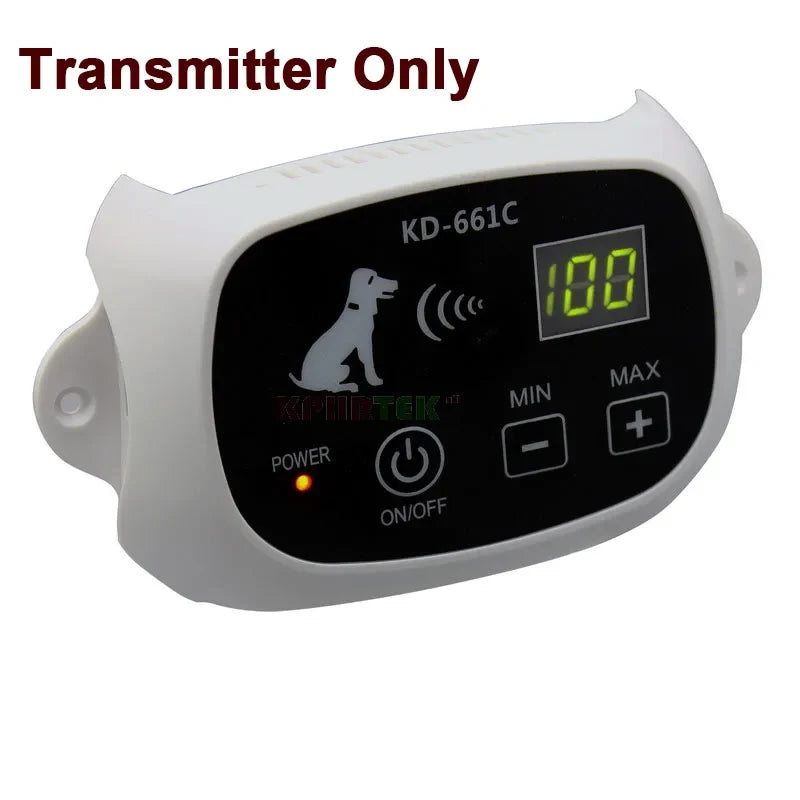 KPHRTEK KD-661C Waterproof Rechargeable Wireless Electronic Pet Fence System 1/2 DOG White Green Drop Shipping Transmitter Only