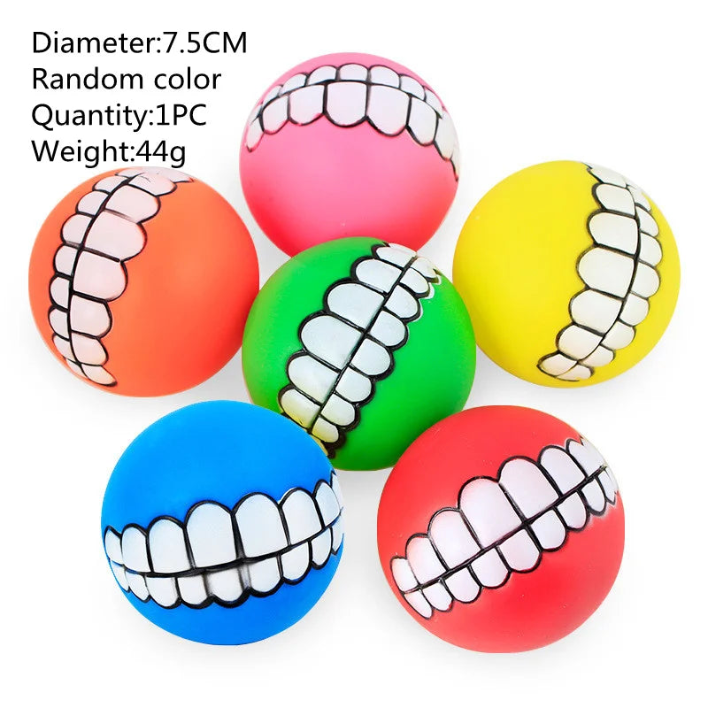 Squeaky Rubber Dog Chew Toy — Bone & Ball Tooth-Cleaning Training Toy, 1-Pack as picture 6