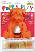 Yeti Puff and Play Hangry Yak Dog Toy Hangry Yak - Orange