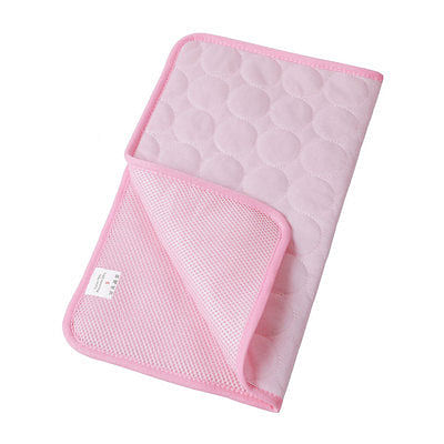 Dog Cool Pad Cushion Fabric Mat Pink