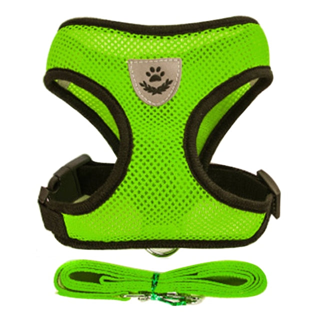 Cat Dog Harness Vest Walking Lead Adjustable Leash Green China