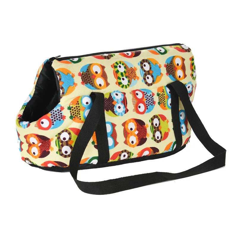 Soft Breathable Pet Carrier Backpack for Small Dogs & Cats — Sling Shoulder Bag, Sizes S & L (40×18×20 cm / 15.7×7.1×7.9 in; 50×23×28 cm / 19.7×9.1×11 in) without fur 1